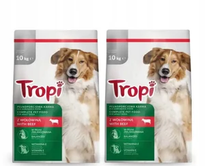 Tropi karma sucha dla psów 10kg wołowina - Sucha karma dla psów - miniaturka - grafika 1