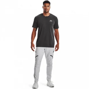 Męskie spodnie treningowe UNDER ARMOUR UA UNSTOPPABLE CARGO PANTS - białe - Spodnie męskie - miniaturka - grafika 1
