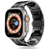 Akcesoria do smartwatchy - Pasek TECH-PROTECT Stainless Line do Apple Watch 4/5/6/7/8/9/SE/Ultra (42/44/45/49mm) Czarny - miniaturka - grafika 1