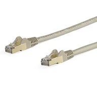 Kable miedziane - StarTech.com Kabel krosowy CAT6a (7 m, szary, złącze wtykowe RJ45, kabel CAT6a-STP, drut miedziany, kabel sieciowy) - miniaturka - grafika 1