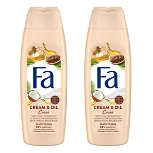 Cream & Oil Cacao żel pod prysznic zestaw 2x 750ml Fa - Kosmetyki do kąpieli - miniaturka - grafika 1