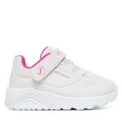 Buty dla dziewczynek - Sneakersy Skechers Uno Lite 310451N/WHP Biały - miniaturka - grafika 1