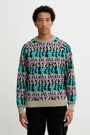 Swetry męskie - Puma sweter męski kolor zielony lekki 632499 - miniaturka - grafika 1