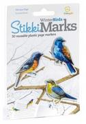 Zakładki do książek - Thinking Gifts StikkiMarks Winter Birds Zakładki Ptaszki - Thinking Gifts - miniaturka - grafika 1