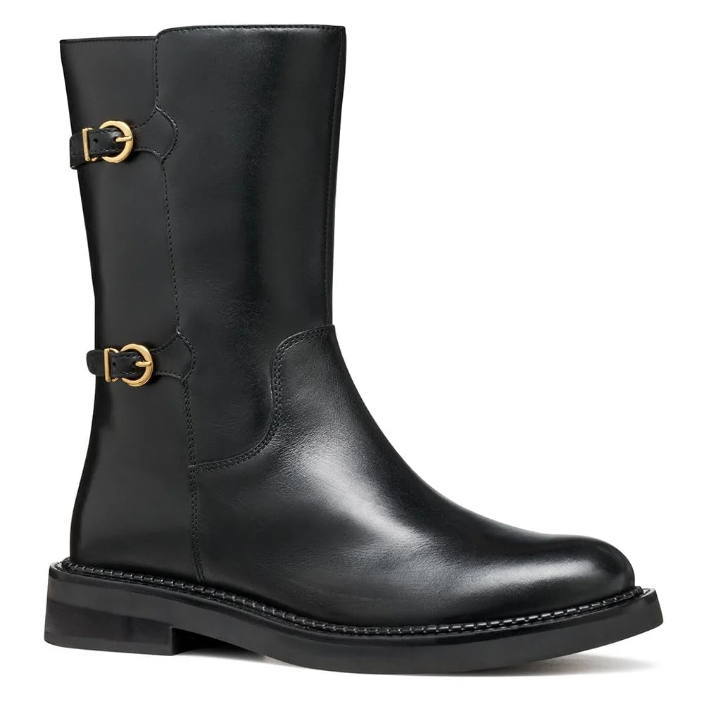 Geox Damskie buty D SERILDA Ankle Boot, czarne, 42 EU, czarny, 42 EU