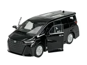 Samochody i pojazdy dla dzieci - WELLY 2024 TOYOTA ALPHARD CZARNY 1:34 SAMOCHÓD NOWY METALOWY MODEL - miniaturka - grafika 1