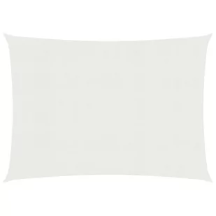 vidaXL Żagiel przeciwsłoneczny, 160 g/m, biały, 3,5x4,5 m, HDPE vidaXL - Parasole ogrodowe - miniaturka - grafika 1