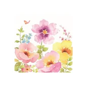 Folia, papier śniadaniowy, serwetki - Nuova R2S R2S Serwetki 3-warstwowe 20szt R2S Napkins bratki 414 WATC - miniaturka - grafika 1