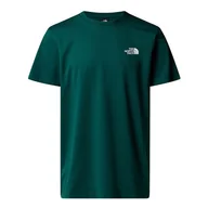 Koszulki męskie - Koszulka The North Face Simple Dome 0A87NG6GI1 - zielona - miniaturka - grafika 1