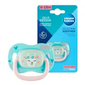 Smoczki uspokajające - Canpol Babies Silikonowy Smoczek Symetryczny 6-18m Exotic Animals Lama - miniaturka - grafika 1