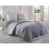 Pościel - BedTex Pościel bawełniana Spencer szara, 140 x 200cm, 70 x 90 cm, 140 x 200 cm, 70 x 90 cm - miniaturka - grafika 1