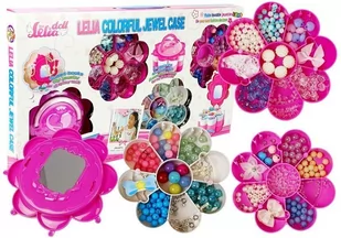DIY Import LEANToys Zestaw Koralików do Biżuterii Składane Pudełko z Lusterkiem LT-7364-0 - Zabawki kreatywne - miniaturka - grafika 1