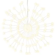 Oświetlenie świąteczne - vidaXL Lampki choinkowe fajerwerki 140 LED ciepły biały 17 cm - miniaturka - grafika 1