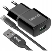 Ładowarki do telefonów - ŁADOWARKA SIECIOWA Z KABLEM LIGHTNING USB 2,4 A YENKEE YAC 5300 - miniaturka - grafika 1