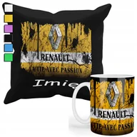 Gadżety dla niej i dla niego - ZESTAW KUBEK + PODUSZKA Z POSZEWKĄ- PREZENT DLA FANA MOTO RENAULT+ IMIĘ - miniaturka - grafika 1