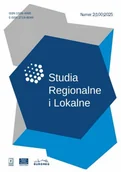 Czasopisma - Studia Regionalne i Lokalne 2/2025 - miniaturka - grafika 1