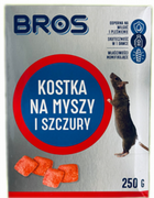 Zwalczanie i odstraszanie szkodników - Bros Sp z o.o kostka na myszy i szczury 250g 1700 - miniaturka - grafika 1