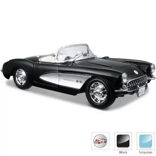 Auto Chevrolet Corvette 1957 turkusowy 1/24 Maisto - Samochody i pojazdy dla dzieci - miniaturka - grafika 1