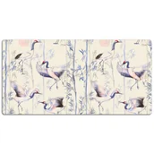 Podkładki na biurko - Duża mata na biurko Tańczące żurawie 120x60 cm - miniaturka - grafika 1