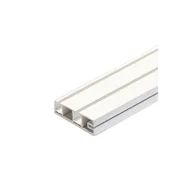 Karnisze - Profil karniszowy PCV II-biegowy 210 cm biały - miniaturka - grafika 1