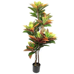 Leaf Sztuczne Codiaeum wielokolorowa roślina domowa - Sztuczne drzewka - miniaturka - grafika 1