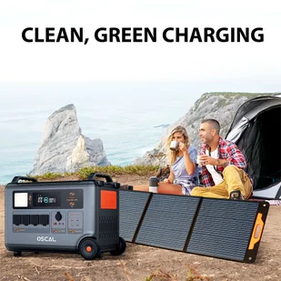 Składany panel słoneczny Blackview Oscal PM200 200W, regulowana stopka,  ≥22% wydajności konwersji słonecznej, materiał ETFE - Panele fotowoltaiczne - miniaturka - grafika 8