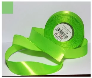 Wstążka Satynowa Zielona-Jasna 12 Mm 32 Mb. Ax12-11, Aliga - Scrapbooking - miniaturka - grafika 1