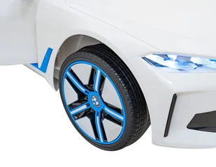 Autko BMW i4 na akumulator dla dzieci Biały + Wolny Start + EVA + Ekoskóra + Audio LED + Pilot - Pojazdy elektryczne dla dzieci - miniaturka - grafika 10