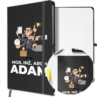 Notesy i bloczki - NOTES A5 z Gumką Prezent dla ARCHITEKTA Twoje IMIĘ - miniaturka - grafika 1