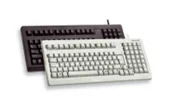 Klawiatury - CHERRY 19" compact PC keyboard G80-1800 FR klawiatura USB + PS/2 QWERTY Szary G80-1800LPCFR-0 - miniaturka - grafika 1