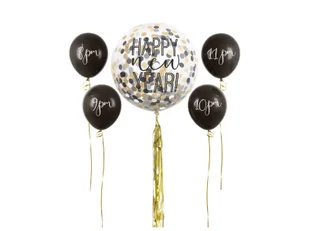 Balony lateksowe Happy New Year - 5 szt. - Balony i akcesoria - miniaturka - grafika 1