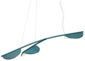 Lampy sufitowe - Flos - Almendra S3 Y Short Lampa Wisząca Bay Blue Metallized Flos - miniaturka - grafika 1