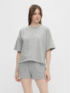 Koszulki i topy damskie - Pieces T-Shirt Chilli Summer 17118870 Szary Loose Fit - miniaturka - grafika 1