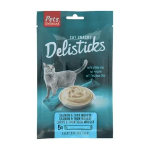 Pets Unlimited Delisticks 12 x 5 x 15 g łosoś i tuńczyk - Przysmaki dla psów - miniaturka - grafika 1