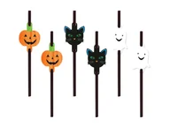 Słomki do napojów - Słomki Mix Halloween 6 Szt. - miniaturka - grafika 1