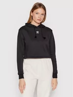 Bluzy damskie - adidas Bluza adicolor Essentials HM1829 Czarny Relaxed Fit - miniaturka - grafika 1