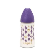 Butelki dla niemowląt - Suavinex Butelka 270 ml Smoczek silikonowy Premium fioletowa - miniaturka - grafika 1