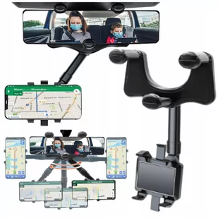 UCHWYT NA TELEFON DO LUSTERKA WSTECZNEGO SAMOCHODU - Pozostałe akcesoria do telefonów - miniaturka - grafika 1