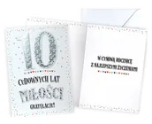 Kartki okolicznościowe i zaproszenia - Karnet Rocznica ślubu 10 - Kukartka - miniaturka - grafika 1