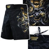 Kimona, stroje i obuwie - Krótkie Spodenki Męskie Treningowe Ground Game Mma Oni Samurai Czarne R. M - miniaturka - grafika 1
