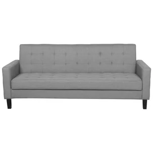 Beliani Sofa rozkładana jasnoszara VEHKOO - Sofy i kanapy - miniaturka - grafika 1