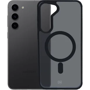 Etui 3MK Smoke MagCase do Samsung Galaxy S23 5G Czarny transparentny - Etui i futerały do telefonów - miniaturka - grafika 1