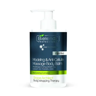 Bielenda PROFESSIONAL Modelująco - antycellulitowy balsam do masażu ciała Professional Shape Architect 300 ml 10589-uniw - Olejki i świece do masażu - miniaturka - grafika 2