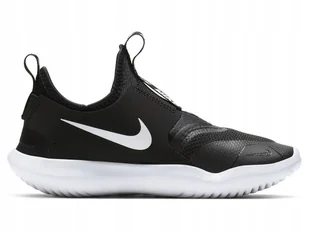 Buty Dziecięce Sportowe czarne wsuwane Nike Flex Runner AT4665-001 r. 19,5 - Buty dla dziewczynek - miniaturka - grafika 1