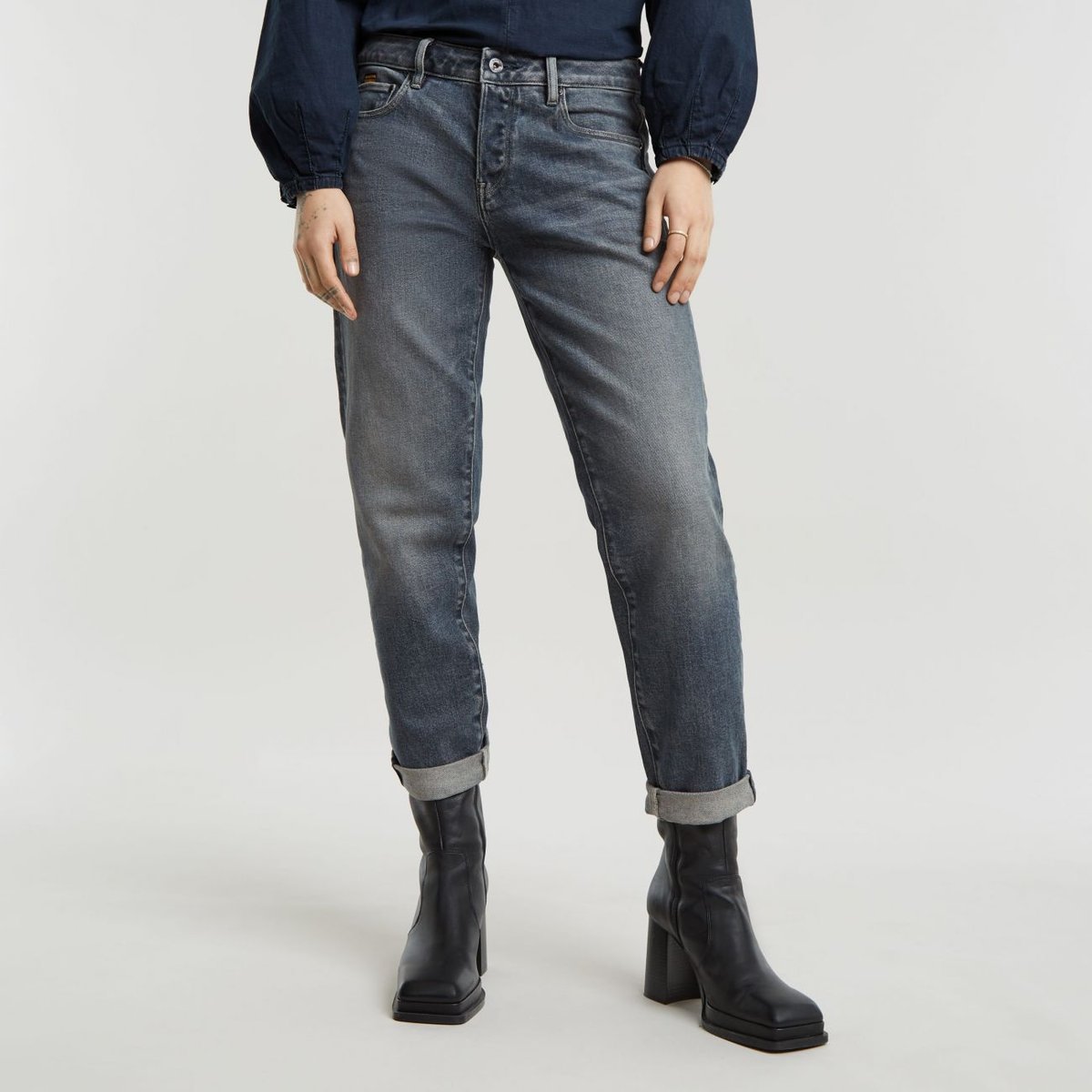 jeansy damskie g-star d15264 d775 kate-boyfriend g803 antic piaskowy blast