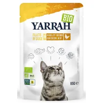 Yarrah Bio, Filety w sosie, 14 x 85 g - Kurczak - Mokra karma dla kotów - miniaturka - grafika 1
