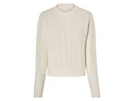 Swetry damskie - esmara® Sweter damski (L (44-46), Biały) - miniaturka - grafika 1