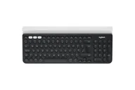 Klawiatury - Logitech K780 Multi-Device Wireless Keyboard klawiatura Uniwersalne RF Wireless + Bluetooth QWERTY Skandynawia Szary, Biały - miniaturka - grafika 1