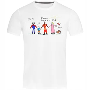 Koszulka męska TATA JA AFIMICO PULULU MAMA AZOR śmieszna koszulka kibica - Koszulki męskie - miniaturka - grafika 1