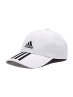 Czapki dla dzieci - Adidas Czapka z daszkiem Baseball 3-Stripes Twill Cap FQ5411 Biały - miniaturka - grafika 1